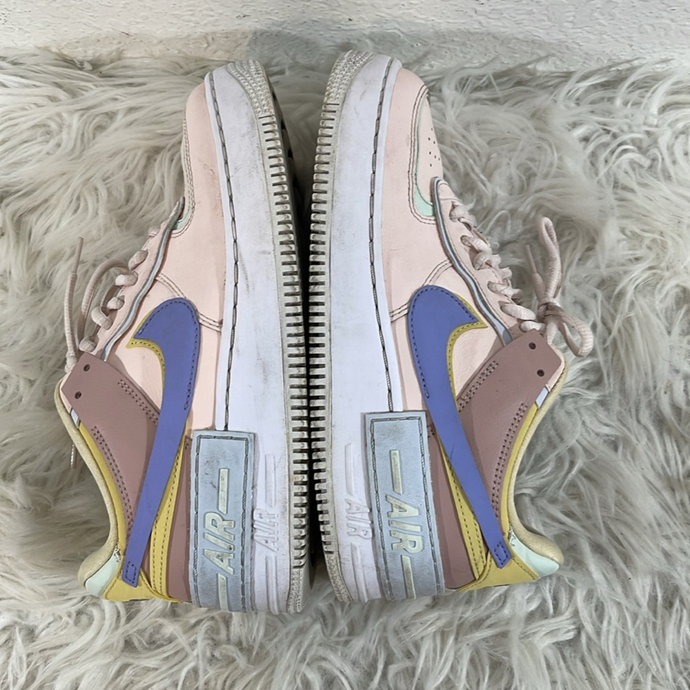 Nike Womens Air Force 1 Shadow Shoes CI0919-600 Size 8 Light Soft Pink Sneakers - Picture 9 of 12